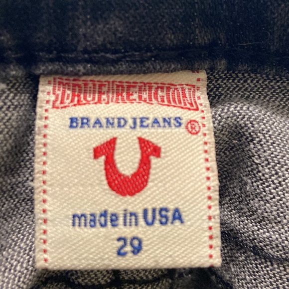 TRUE RELIGION Women’s Low Rise Skinny Black Jeans Size 29/8 Very Nice Condition - Picture 11 of 15